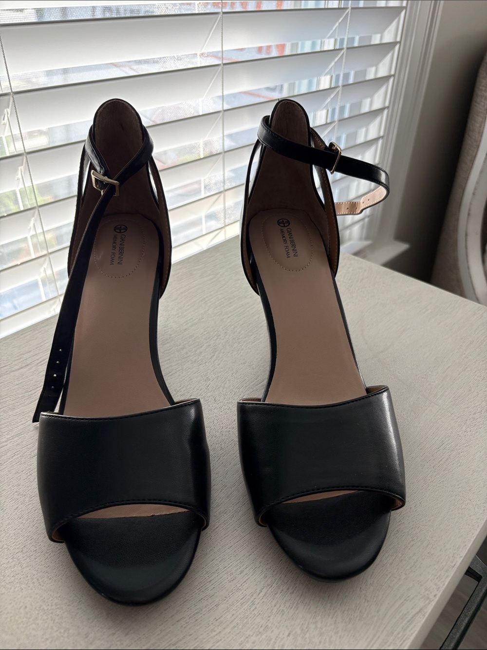 BRAND NEW Black Ankle-Strap Open-Toe Sandals - Women's